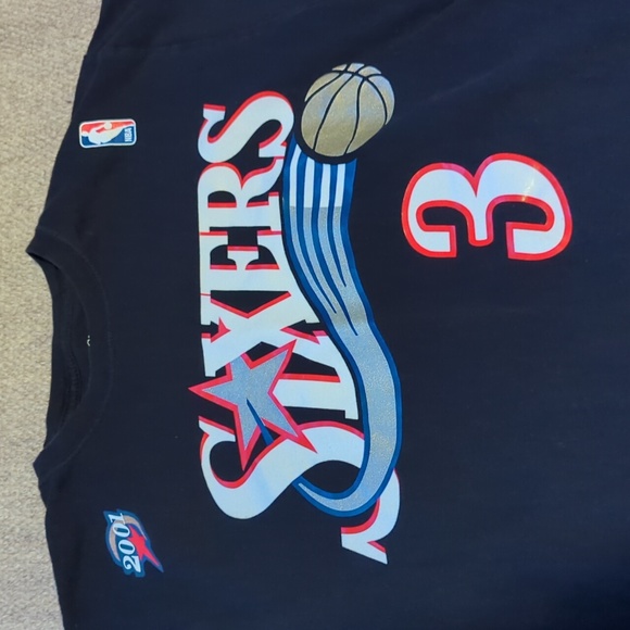 Mens Mitchell & Ness Allen Iverson 2001 jersey t shirt size small - Picture 3 of 6